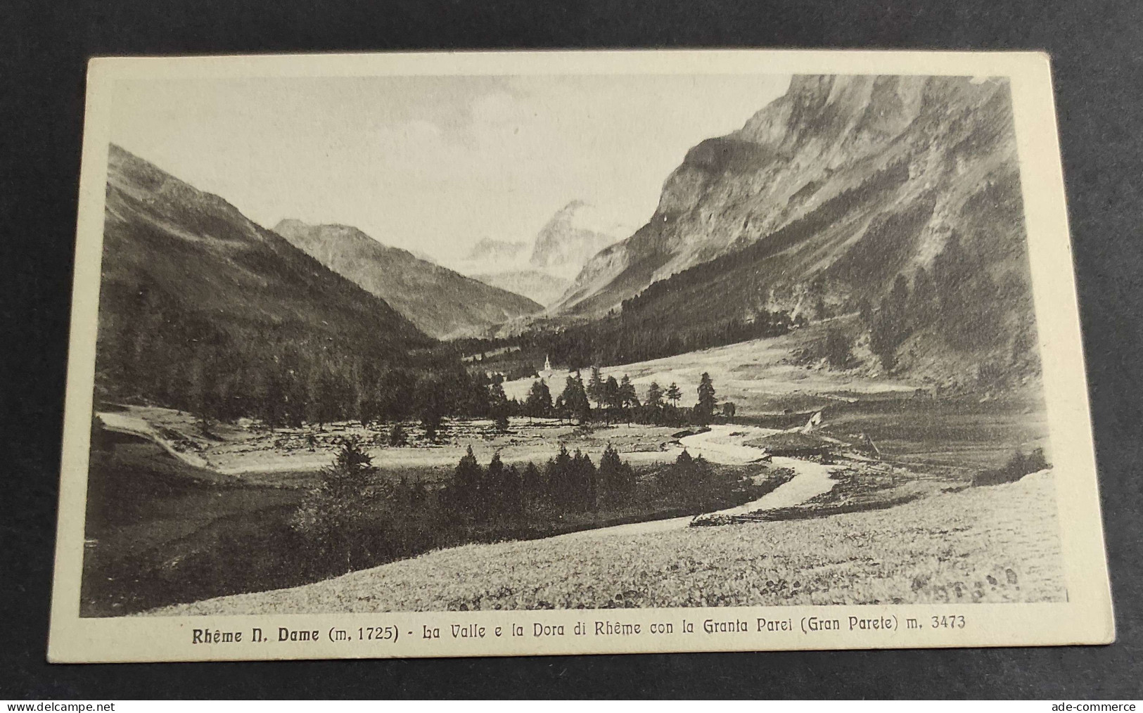 Cartolina Rheme N. Dame - La Valle E La Dora Di Rheme Con La Granta Parei                                                - Aosta