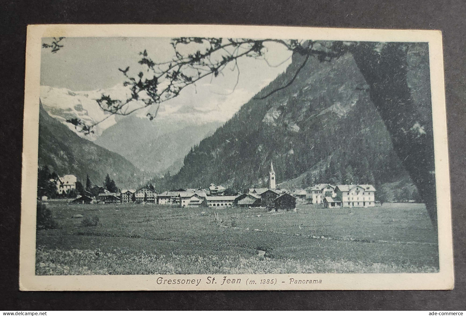 Cartolina Gressoney St. Jean - Panorama                                                                                  - Aosta