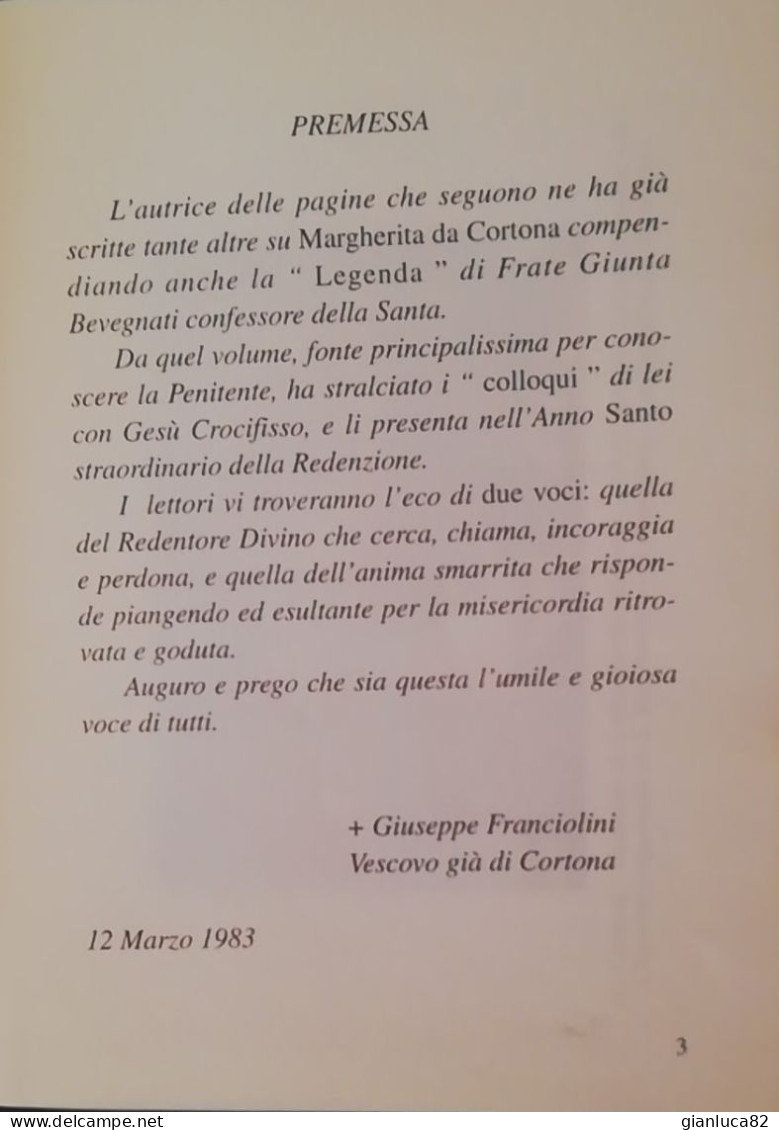 Libro S. Margherita Da Cortona Di P. G. Bevegnati Con Illustrazioni (828) Come Da Foto Compendio Di Elena Ianulardo - Religione