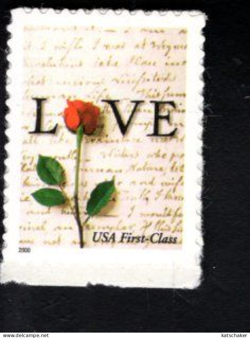 1853745837 2001 SCOTT 3496 (XX) POSTFRIS MINT NEVER HINGED - FLORA - FLOWERS - LOVE STAMP - RED ROSE - Other & Unclassified