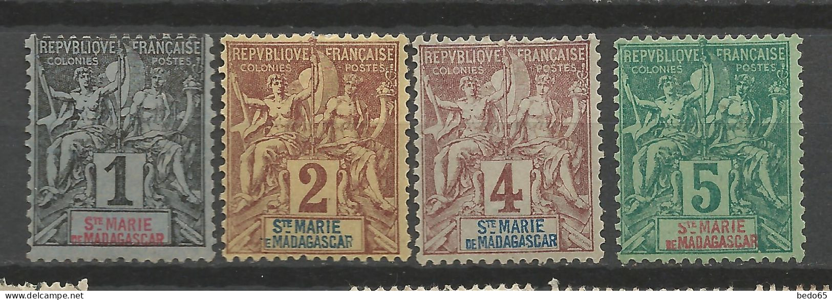 LOT ST-MARIE  NEUF(*) Sans Gom / No Gum / Cote 28€ - Unused Stamps