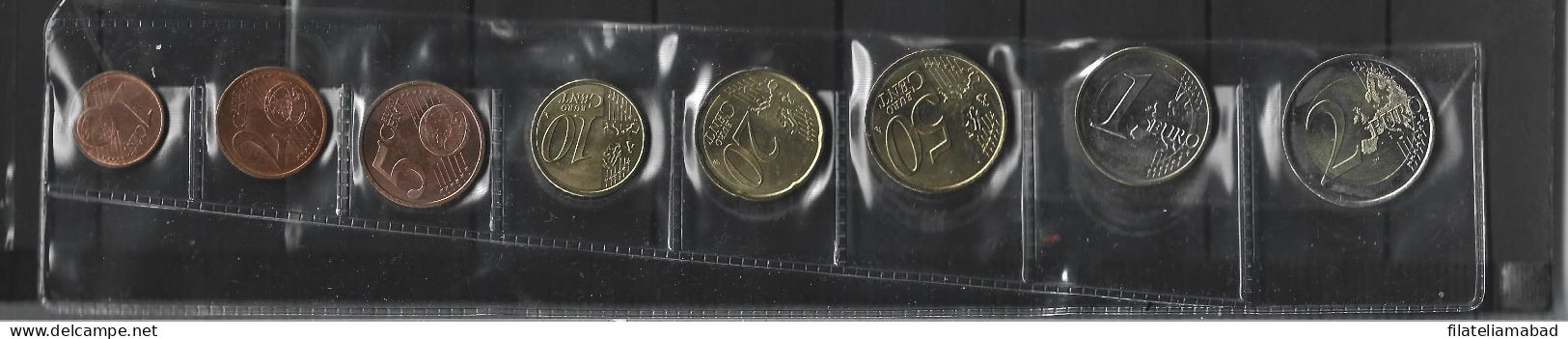 ANDORRA EUROS TODAS LAS MONEDAS EMITIDAS EL AÑO 2014 ALGUNAS CIRCULADAS PERO EN BUEN ESTADO (E.T) - Andorra