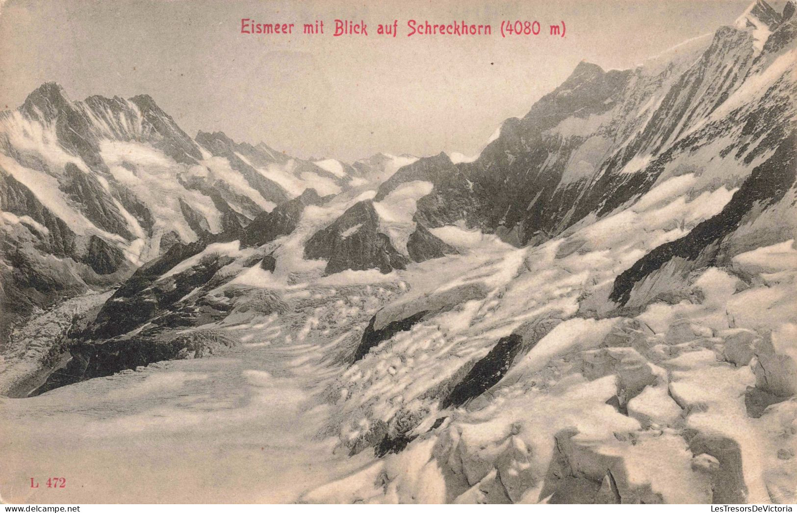 SUISSE - Berne - Eismeer Mit Blick Auf Schreckhorn - Carte Postale Ancienne - Bern