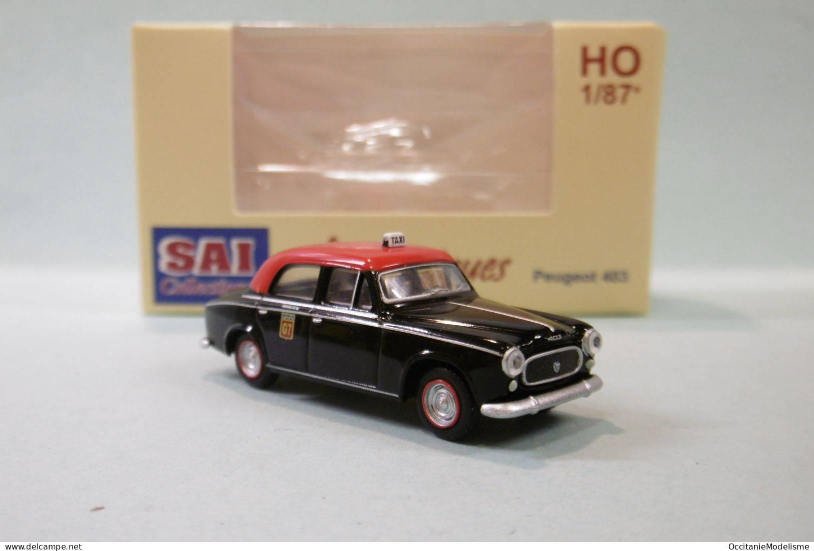 SAI Les Classiques - PEUGEOT 403 7 Taxi G7 1960 Réf. 6241 Neuf NBO HO 1/87 - Veicoli Da Strada