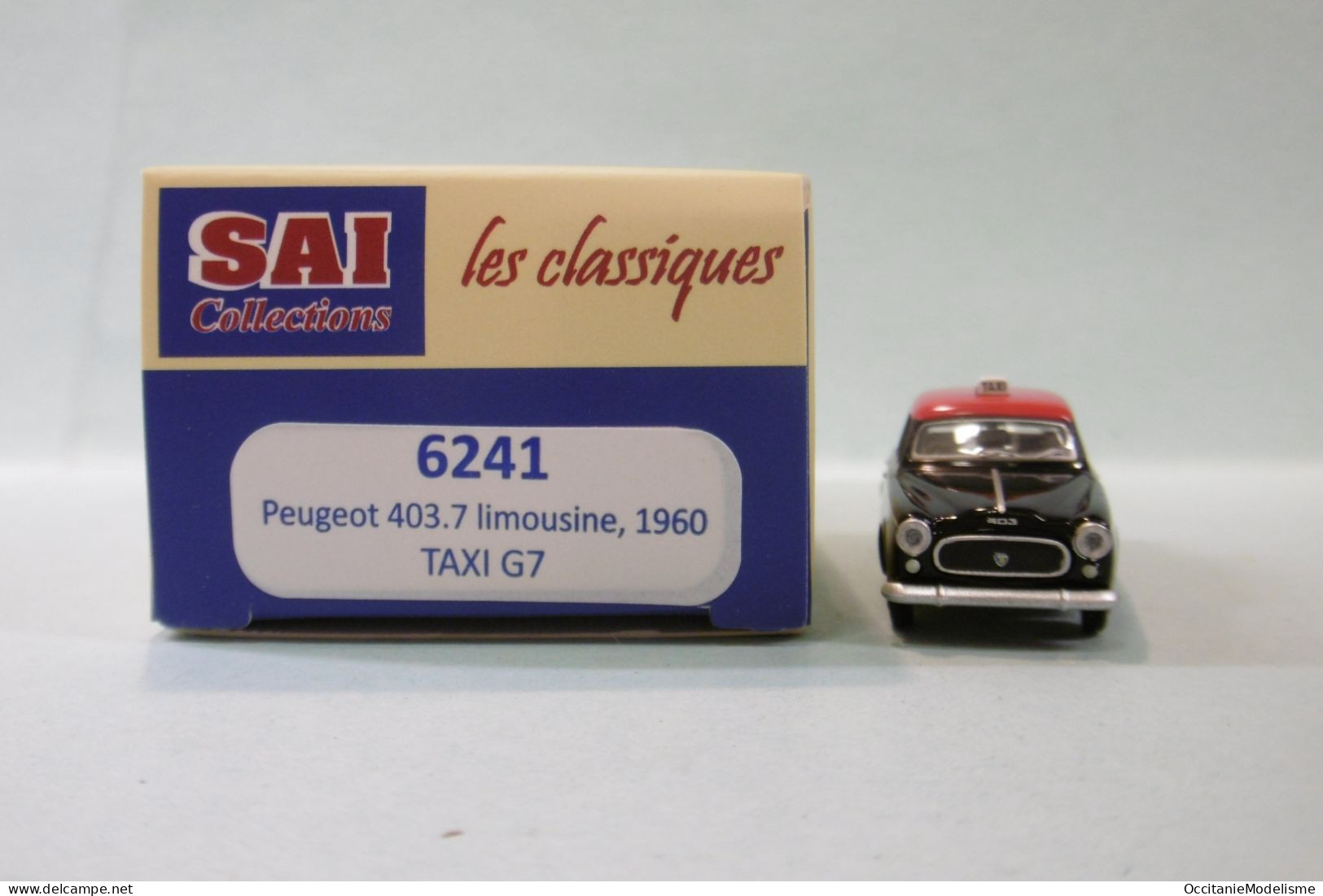 SAI Les Classiques - PEUGEOT 403 7 Taxi G7 1960 Réf. 6241 Neuf NBO HO 1/87 - Road Vehicles