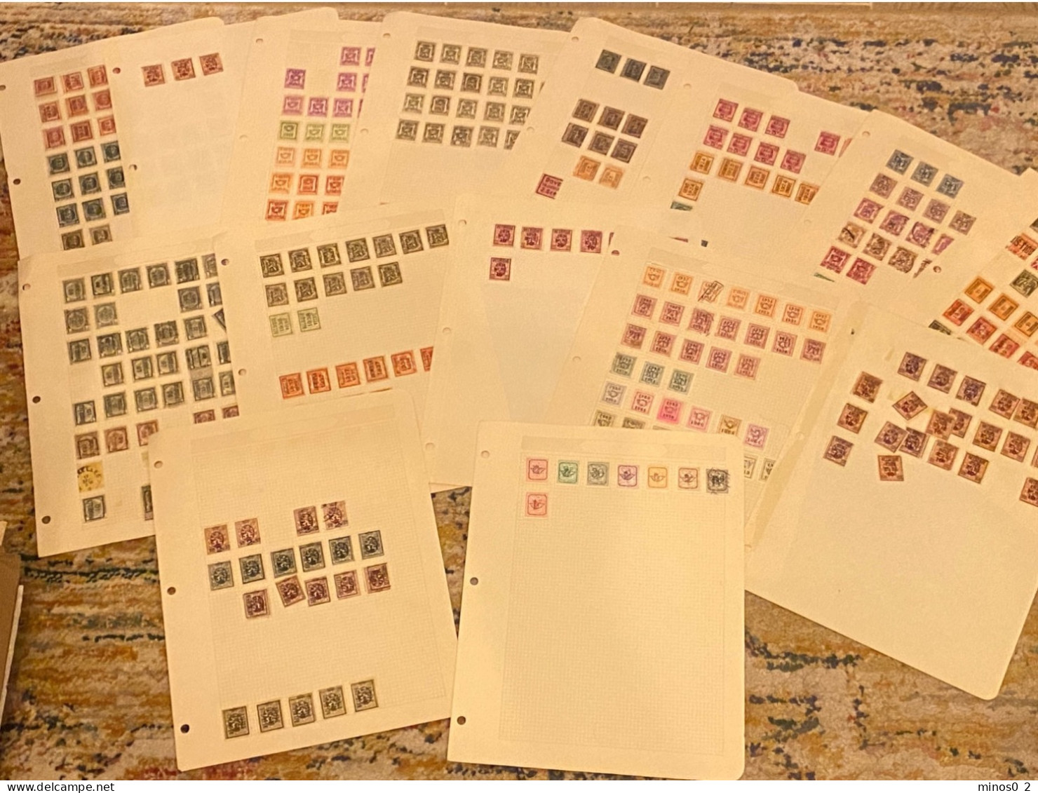 Collection De Timbres Sur 15 Ff. Préoblitérés ( PRE ) Et Avec Surcharge - Typo Precancels 1912-14 (Lion)
