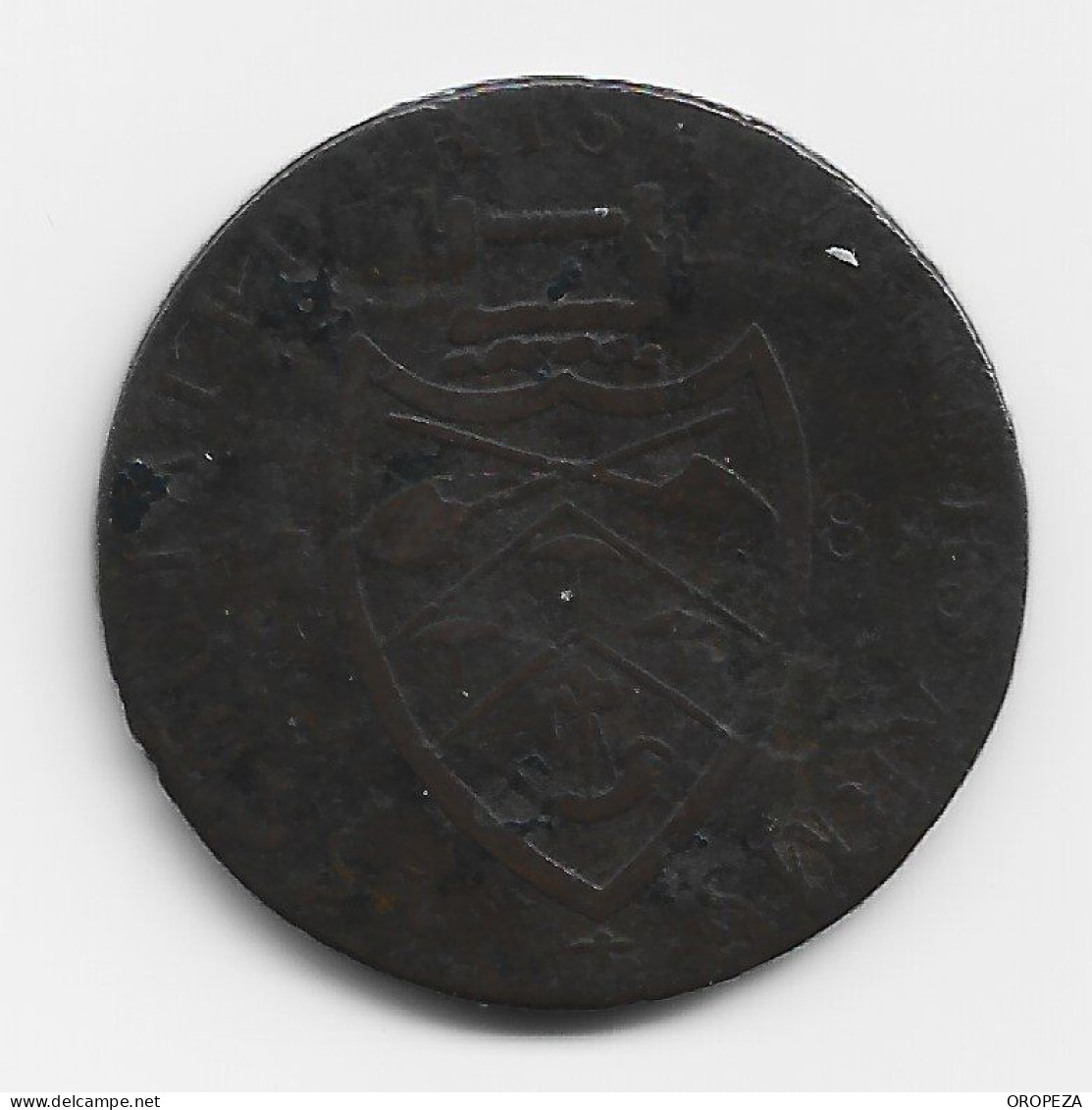 T32 - GRAN BRETAÑA -1789 Ireland Wicklow Cronebane Miners Arms Halfpenny Token - Autres & Non Classés