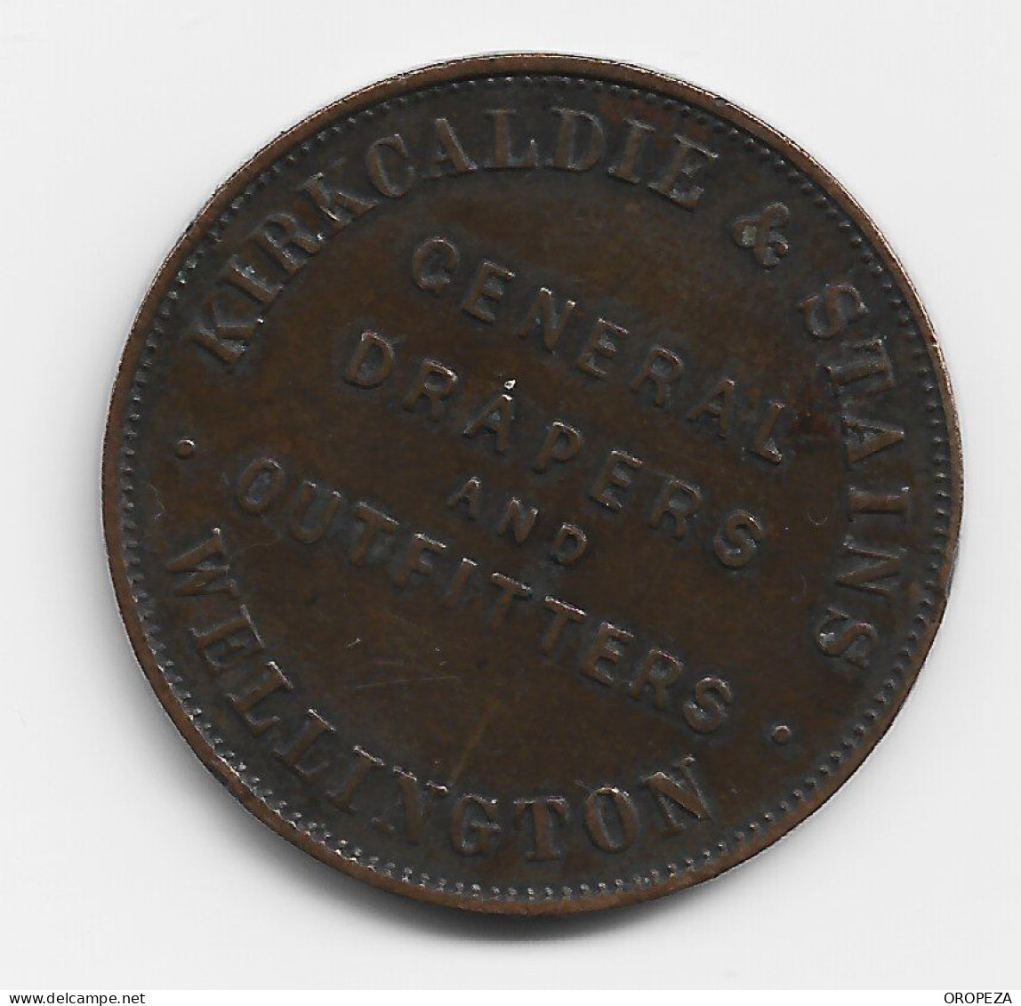 T33 - NEW ZEALAND • Half Penny Trade Token • Kirkcaldie & Stains, Wellington. - Autres & Non Classés