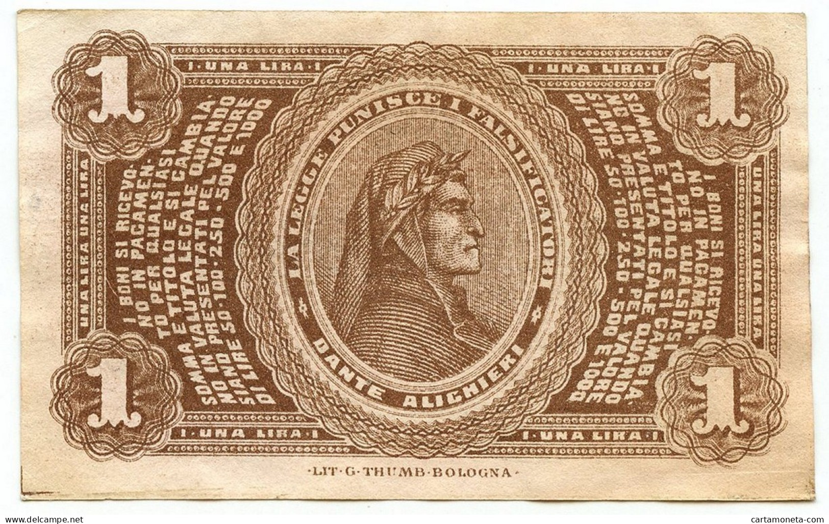 1 LIRA BANCA TOSCANA DI ANTICIPAZIONI E SCONTO FIRENZE 24/04/1870 SPL/SPL+ - Sonstige & Ohne Zuordnung