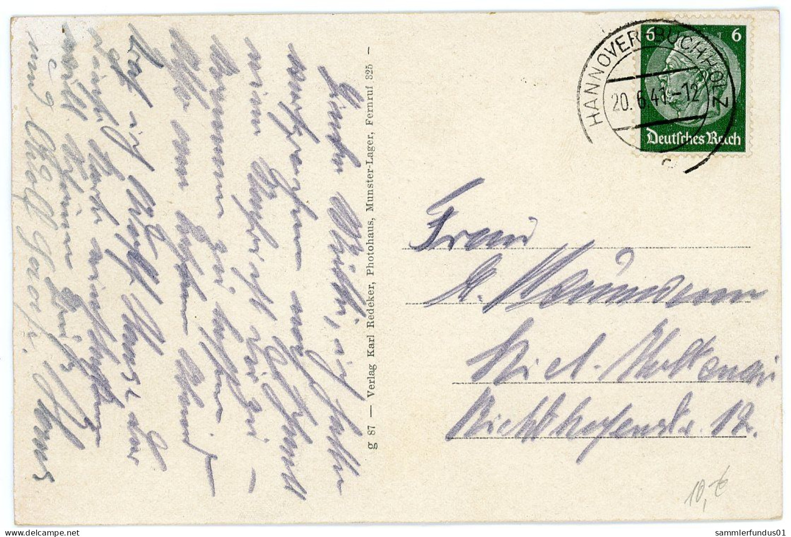 AK/CP  Hotel Zum Waldkater   Munster Lager    Gel/circ. 1941  Erhaltung/Cond. 2  Nr. 01718 - Munster