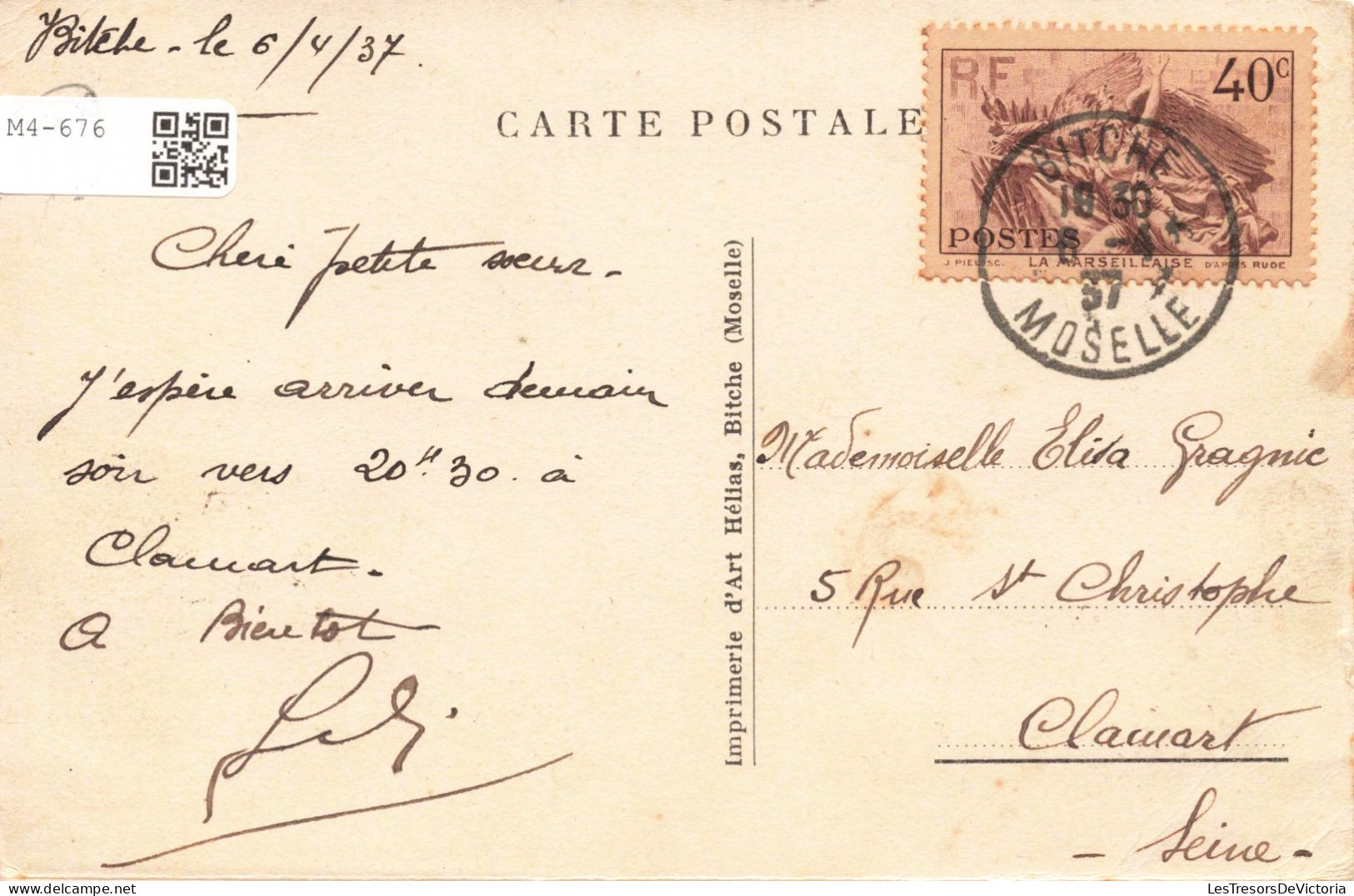 FRANCE - Bitche - La Gare Et La Citadelle -  Carte Postale Ancienne - Bitche