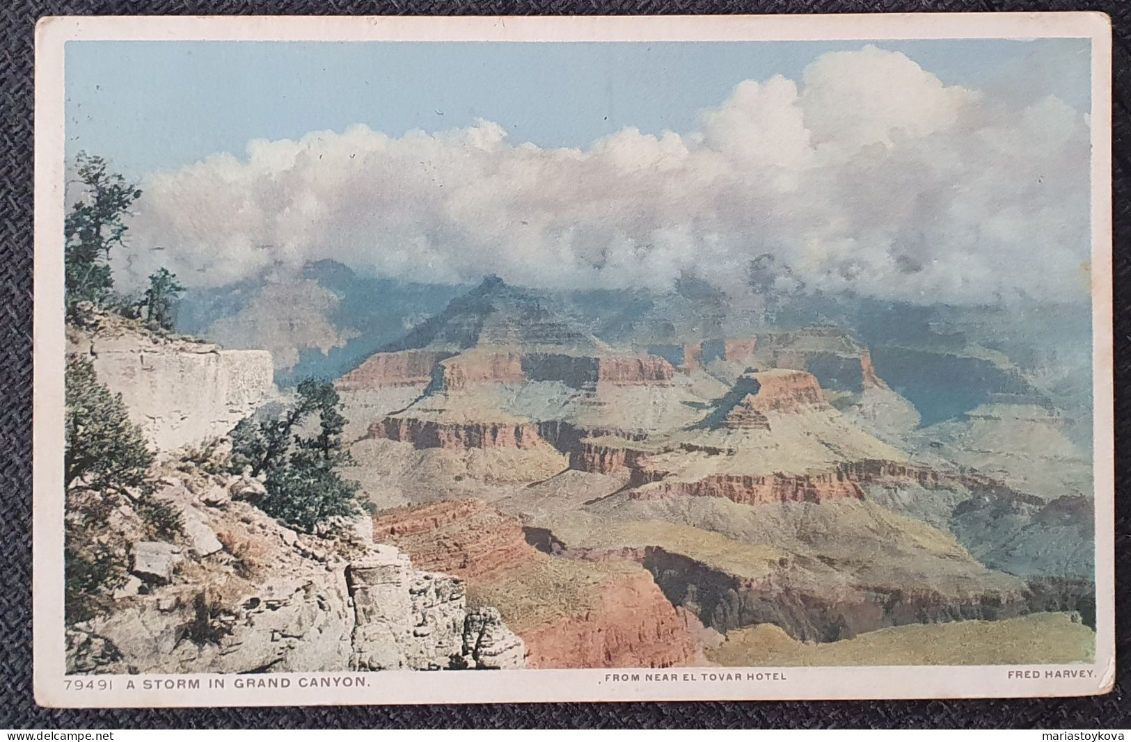 1912. Grand Canyon. From Near El Tovar Hotel. - Parques Nacionales USA