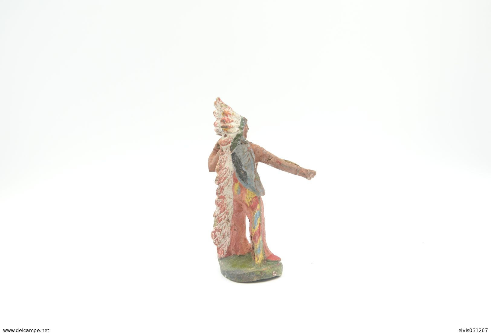 Elastolin, Lineol Hauser, Indian - Native , 1937, Vintage Toy Soldier - - Small Figures