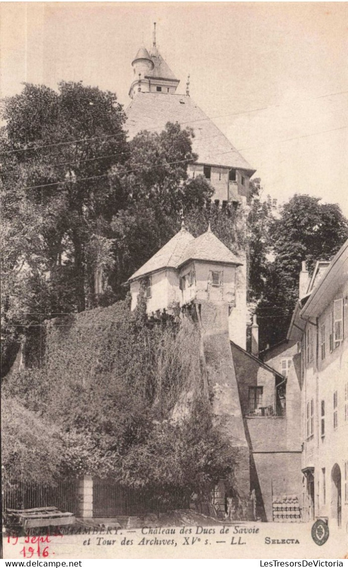 FRANCE - Chambéry - Le Château Des Ducs De Savoie Et Tour Des Archives - LL -  Carte Postale Ancienne - Chambery