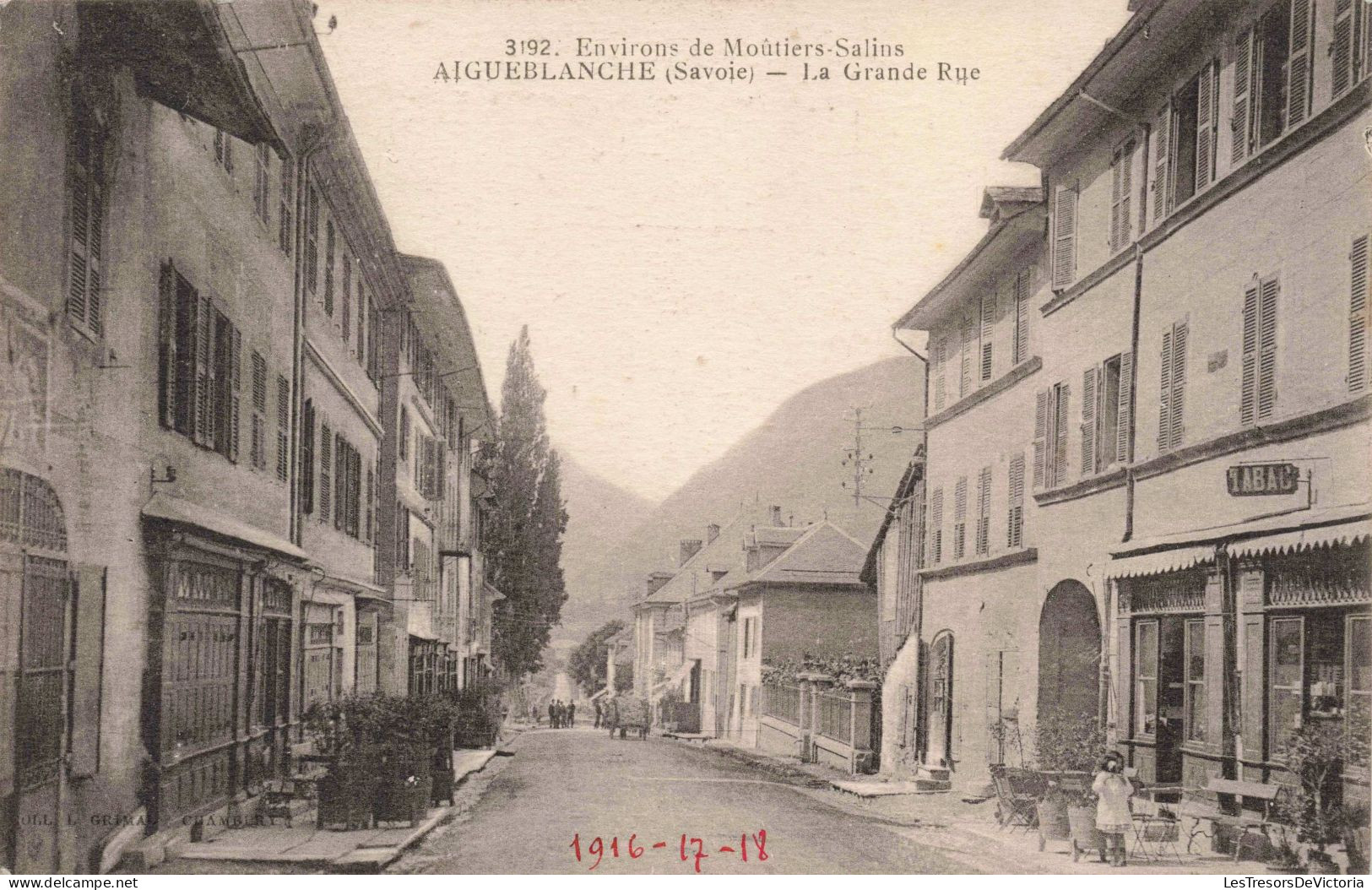 FRANCE - Environs De Moutiers Salins - Aigueblanche - La Grande Rue -  Carte Postale Ancienne - Moutiers