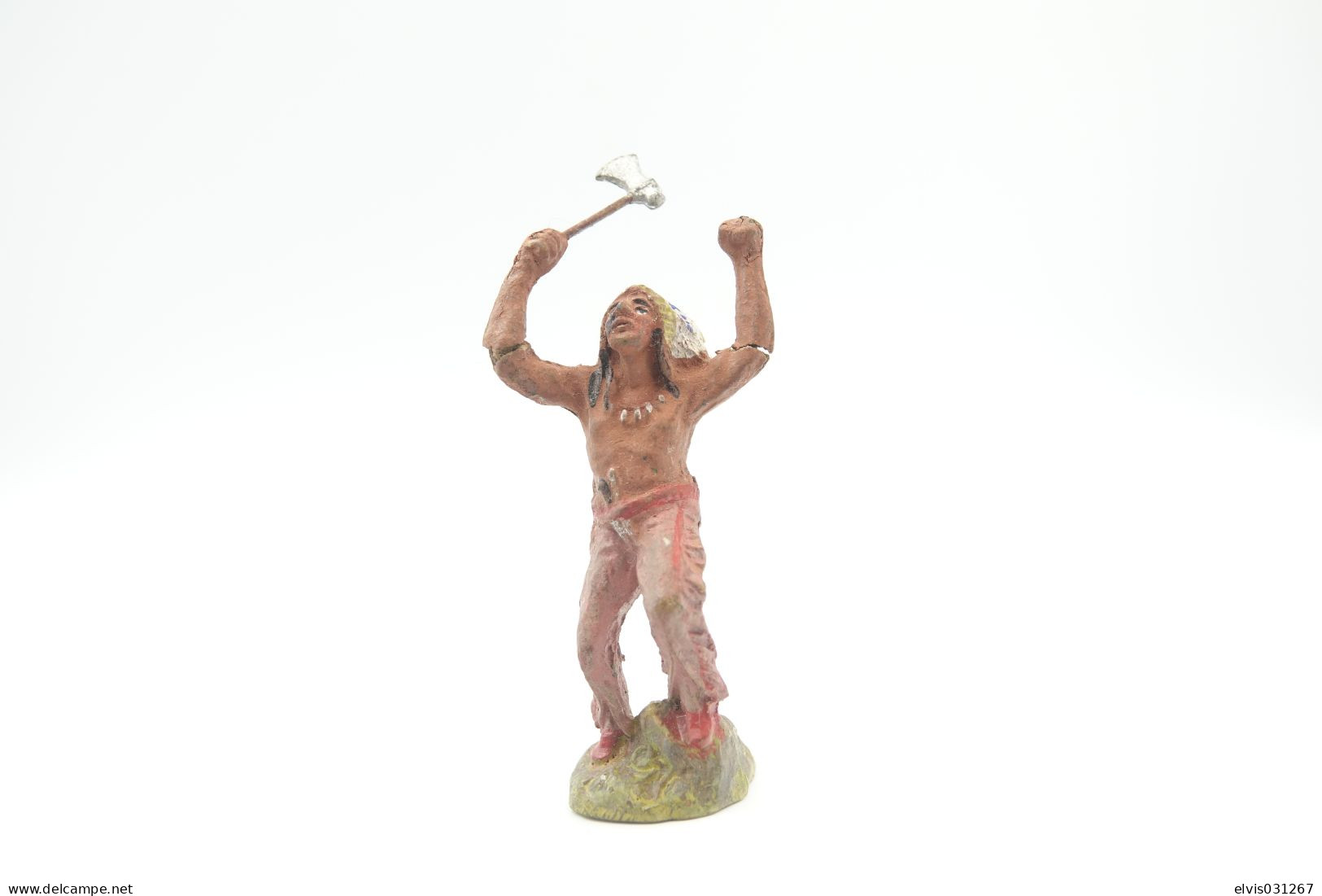 Elastolin, Lineol Hauser, Indian - Native , 1937, Vintage Toy Soldier - - Beeldjes