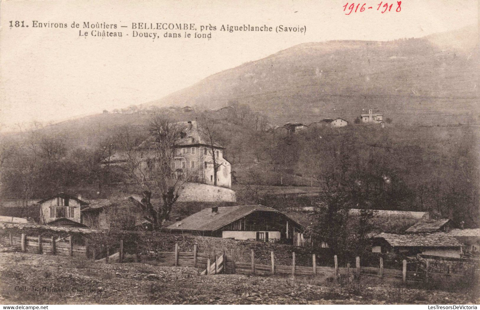 FRANCE - Environs De Moutiers - Bellecombe Près D'Aigueblanche - Le Château - Doucy -  Carte Postale Ancienne - Moutiers