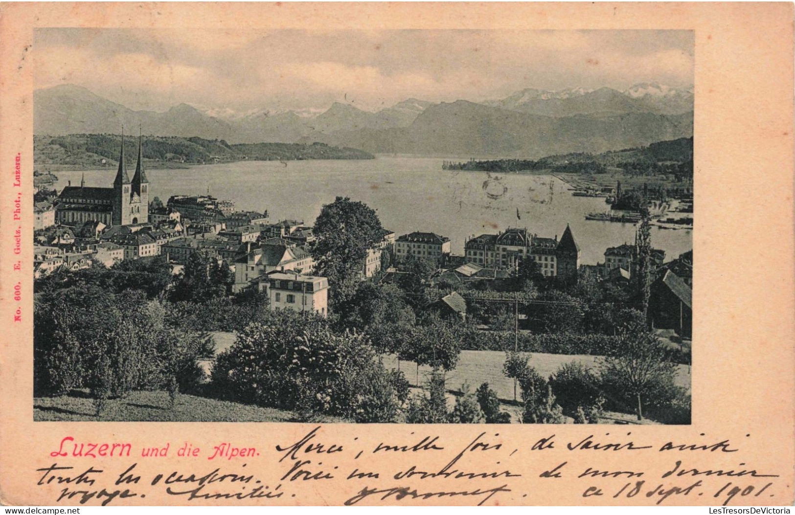 SUISSE - Lucerne - Luern Und Die Alpen - Carte Postale Ancienne - Luzern