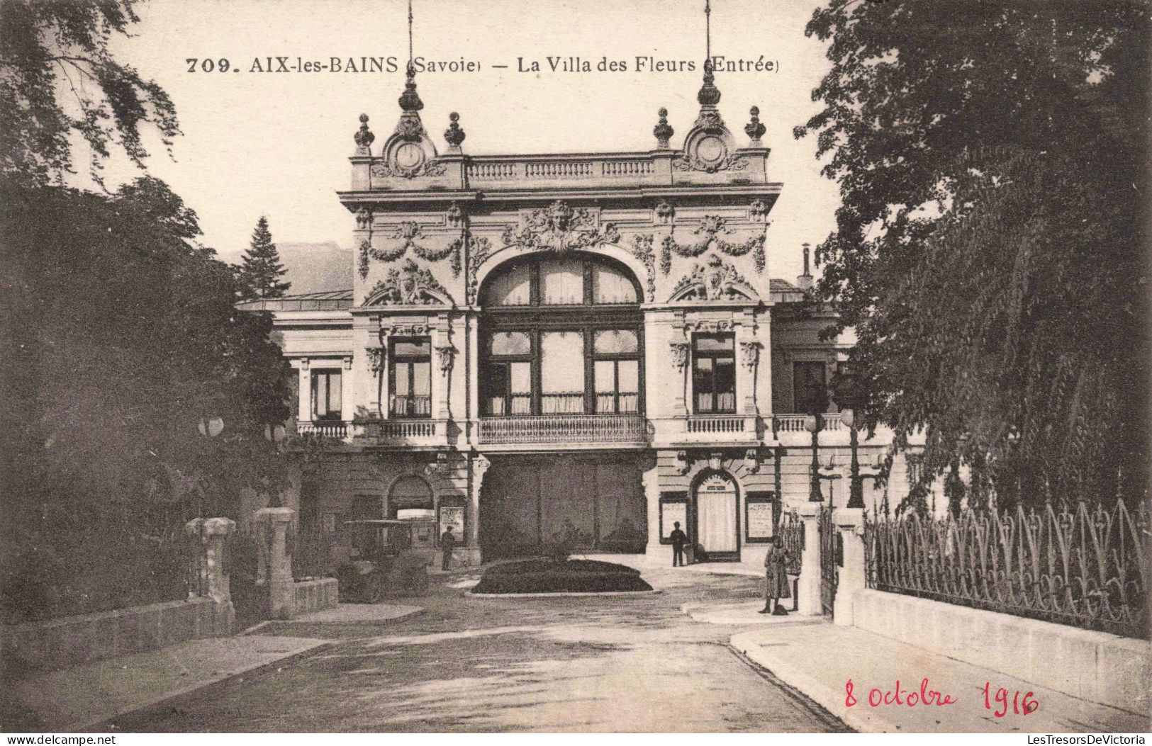 FRANCE - Aix Les Bains - La Villa Des Fleurs (Entrée) -  Carte Postale Ancienne - Aix Les Bains