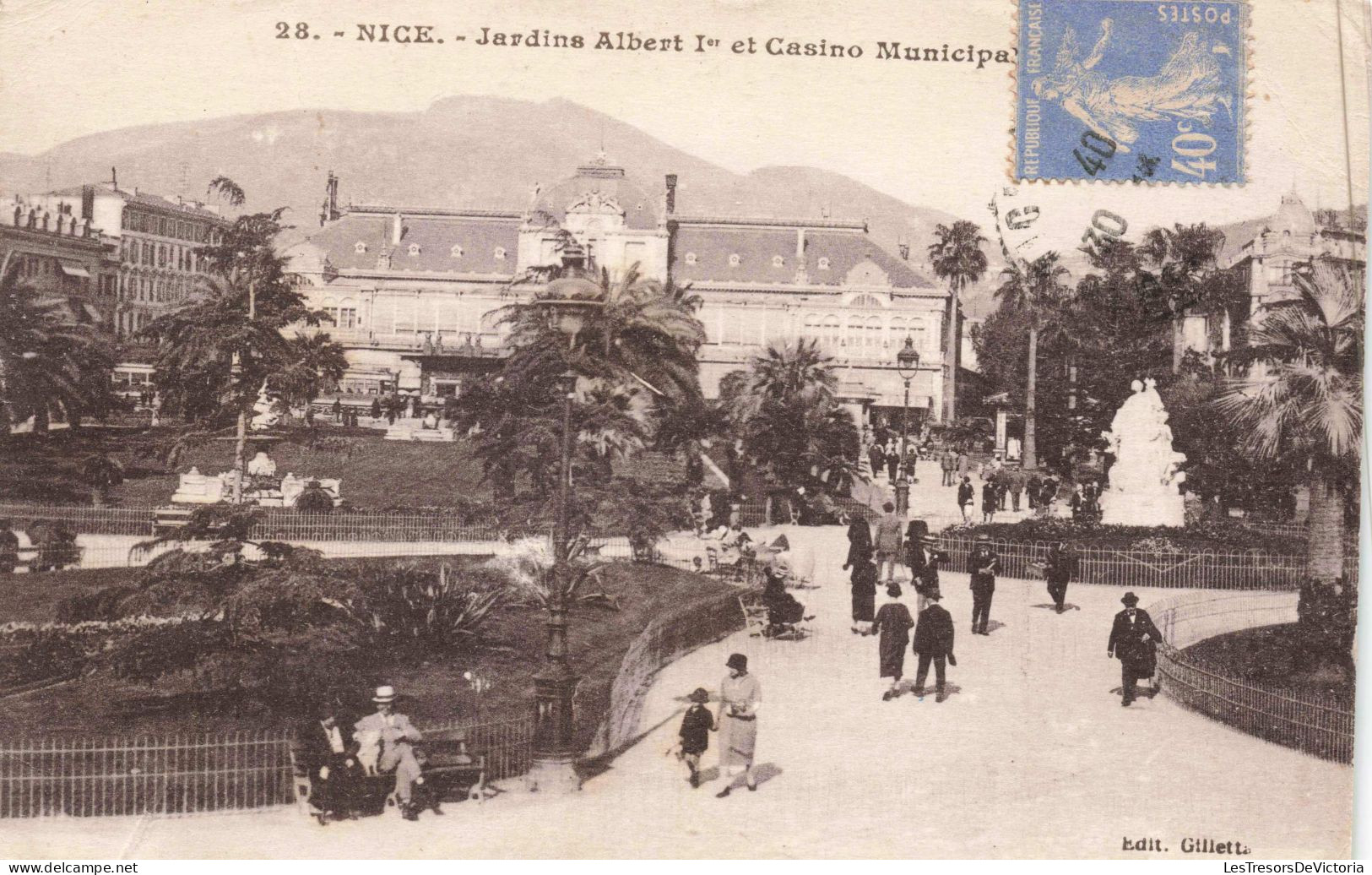 FRANCE - Nice - Jardins Albert 1er Et Casino Municipal  - Animé - Carte Postale Ancienne - Mehransichten, Panoramakarten