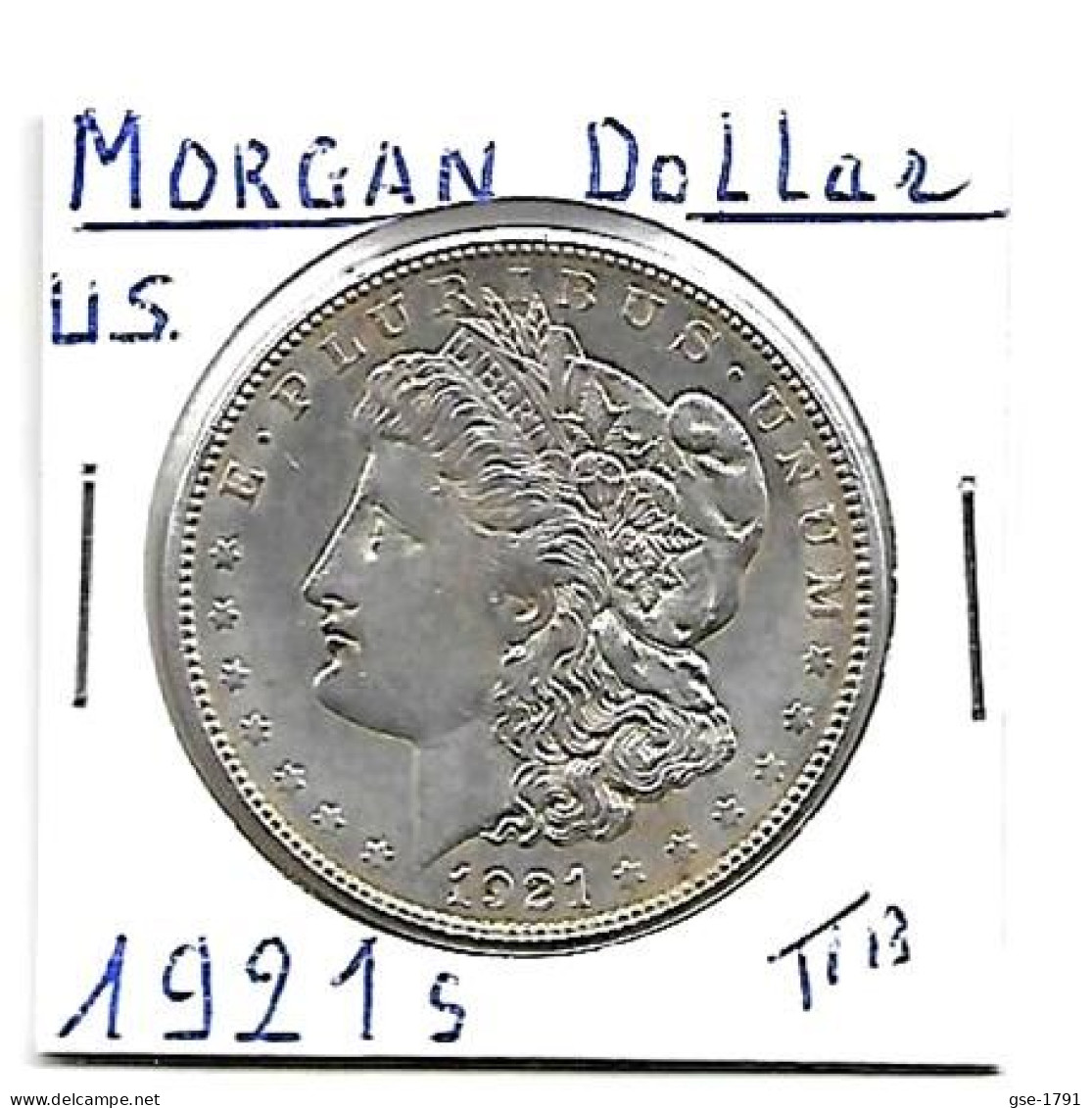 ETATS-UNIS Dollar MORGAN Argent   1921 TTB - 1892-1915: Barber