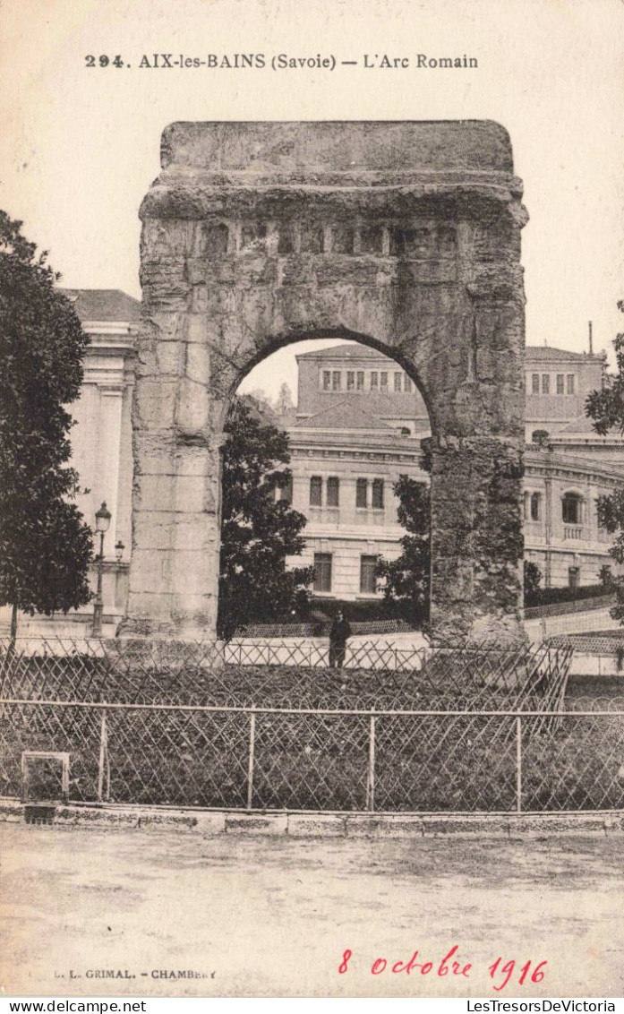 FRANCE - Aix Les Bains - L'Arc Romain -  Carte Postale Ancienne - Aix Les Bains