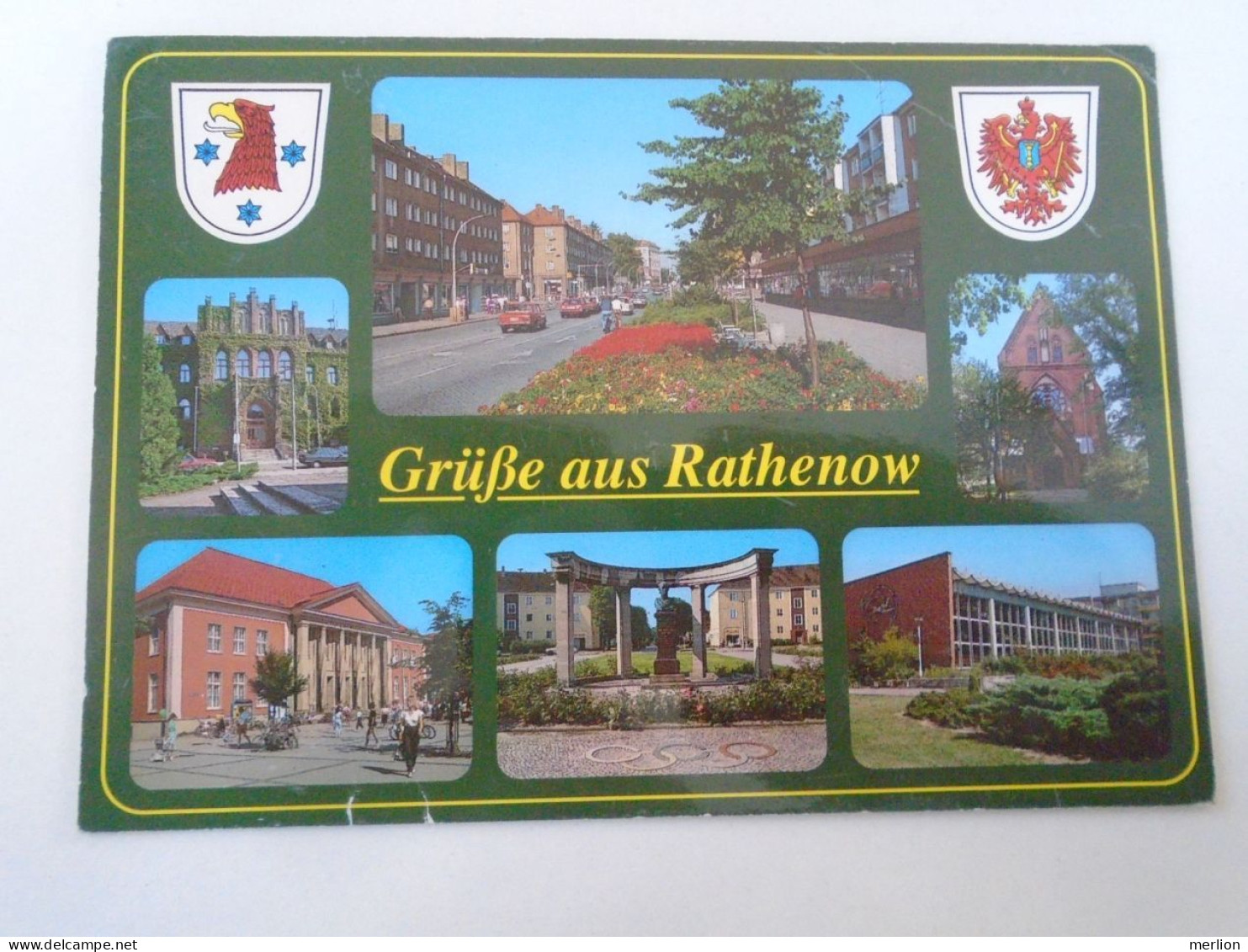 D197809   AK Germany  Rathenow   Mehrbildkarte    Ca 1990 Gel Nach Ungarn - Rathenow