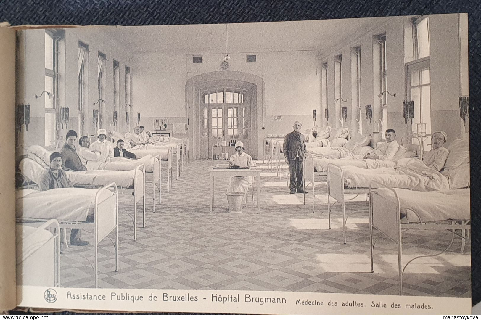 1938. Sammelheftchen mit 26 Postkarten. Assistance Publique de Bruxelles. Hopital Brugmann.