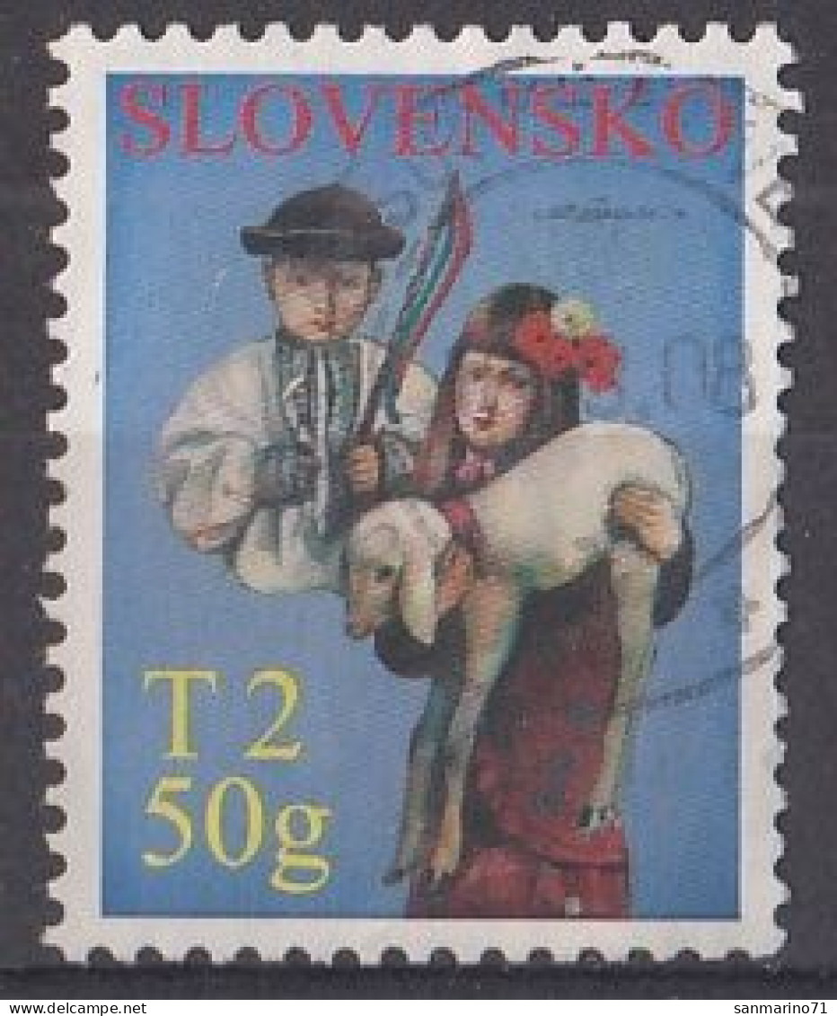 SLOVAKIA 573,used,falc Hinged - Easter
