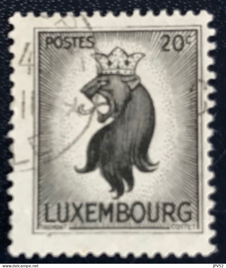 Luxembourg - Luxemburg - C18/33 - 1945 - (°)used - Michel 388 - Heraldische Leeuw - 1945 Heraldischer Löwe