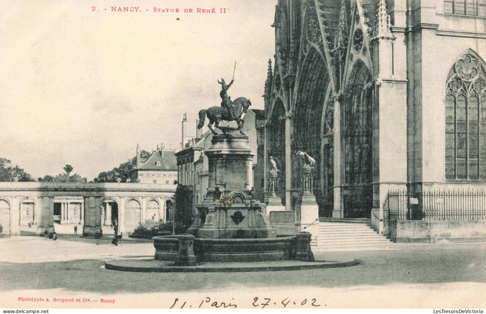 FRANCE - Nancy - Statue De René Ll - Place Saint - Epvre  - Carte Postale Ancienne - Nancy