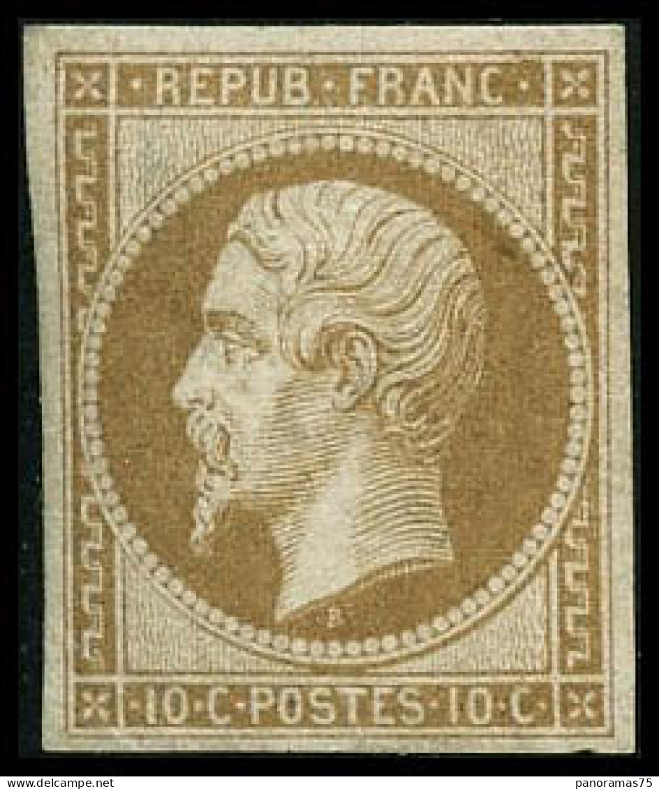 ** N°9e 10c Bistre, Réimp - TB - 1852 Luis-Napoléon