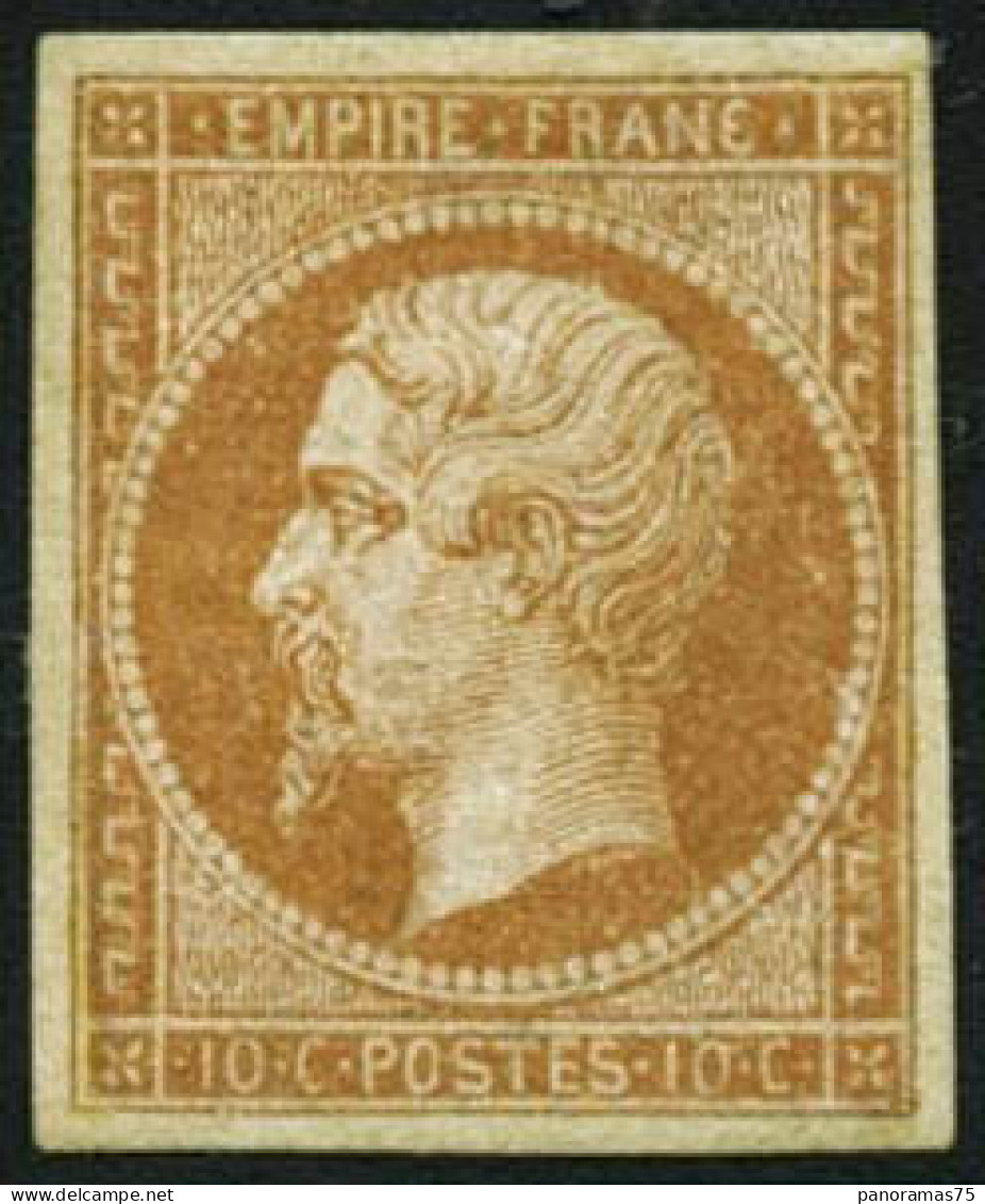 ** N°13B 10c Brun-clair, Type II - TB - 1853-1860 Napoléon III