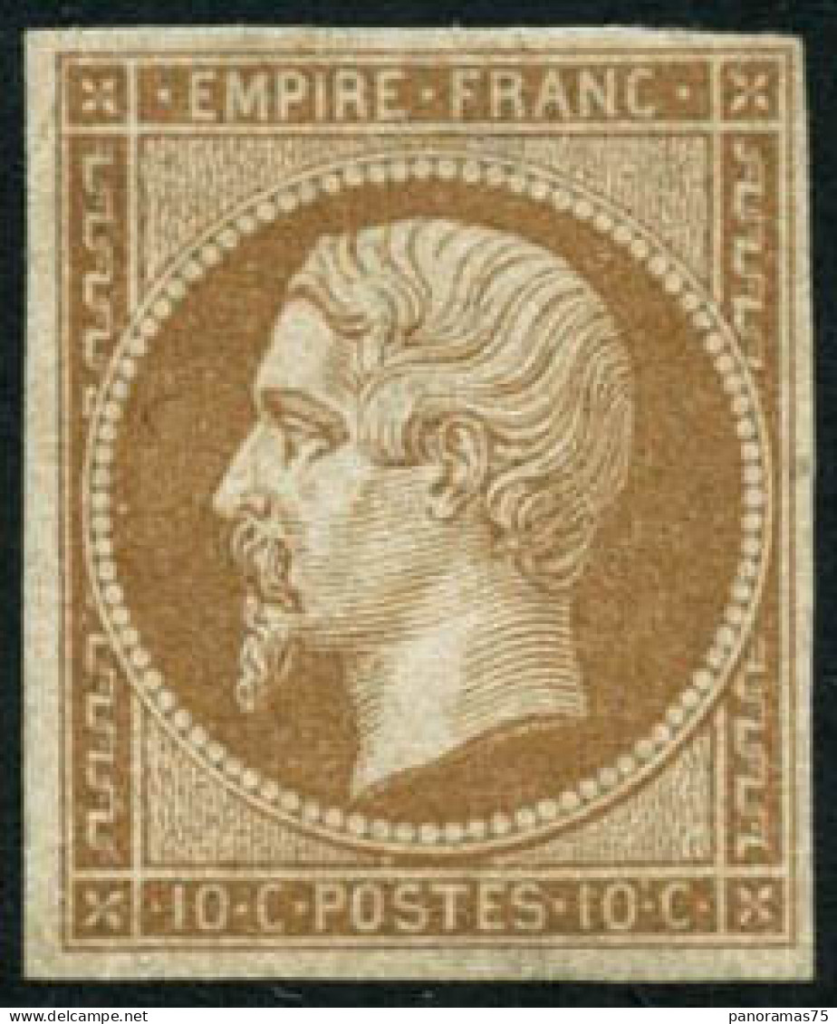 * N°13B 10c Brun Clair, Type II Petites Marges - B - 1853-1860 Napoléon III