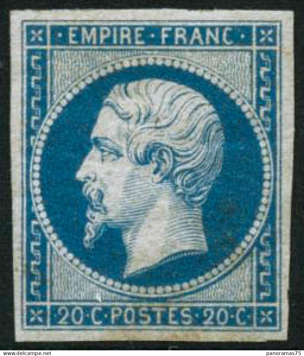 ** N°14A 20c Bleu, Type I - TB - 1853-1860 Napoléon III.