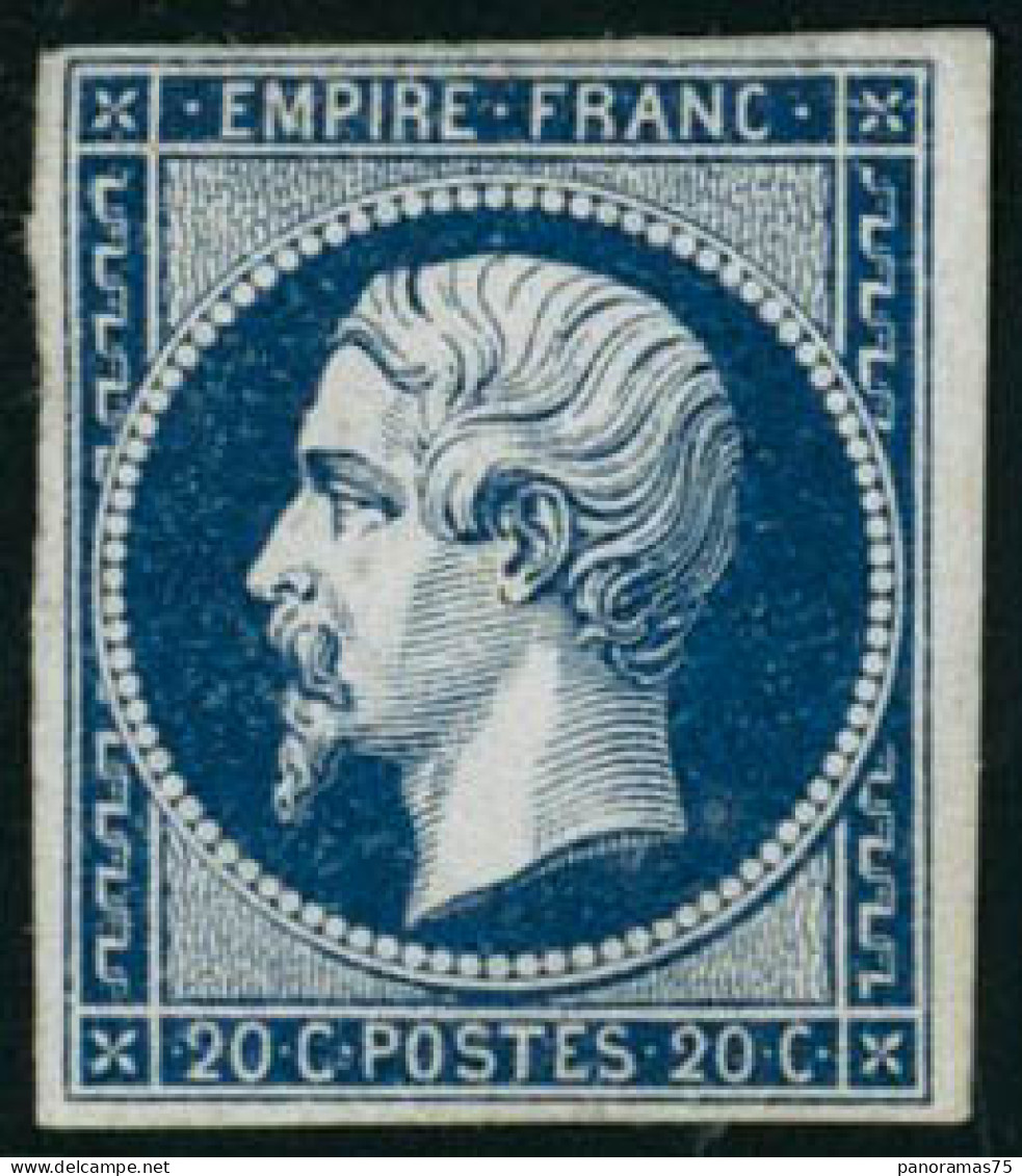 ** N°14Aa 20c Bleu Foncé, Type I - TB - 1853-1860 Napoléon III.