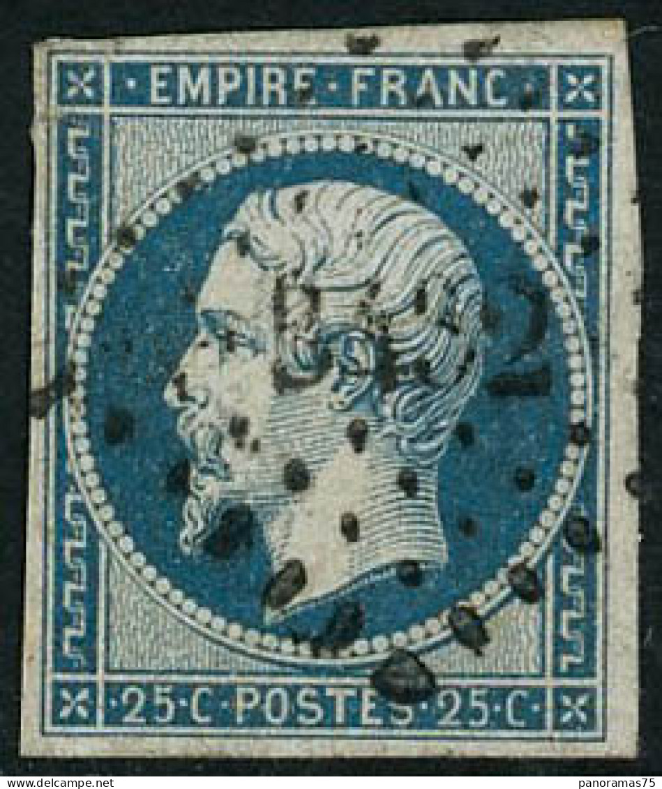 Obl. N°15 25c Bleu - TB - 1853-1860 Napoleon III