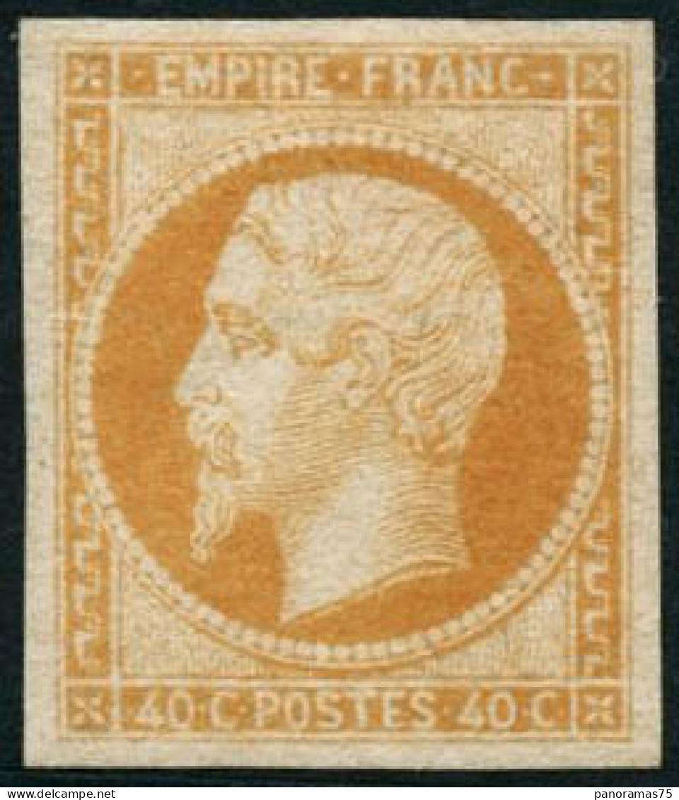 * N°16 40c Orange, Belle Nuance, Belles Marges - TB - 1853-1860 Napoléon III.