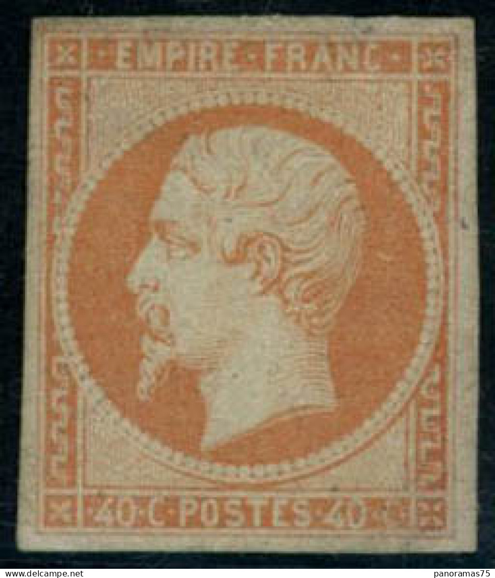 ** N°16b 40c Orange S/paille - TB - 1853-1860 Napoléon III.