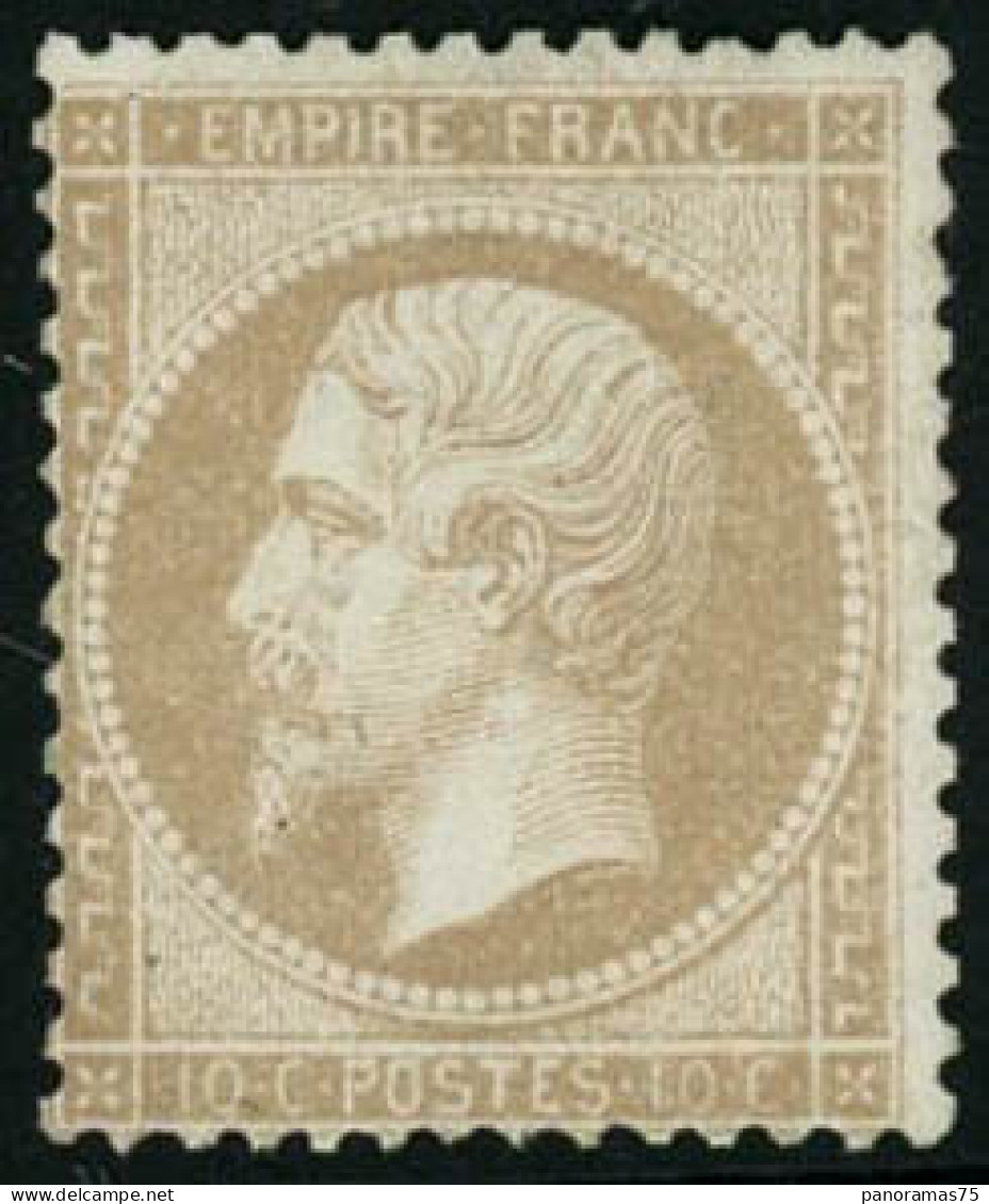 ** N°21 10c Bistre, Signé JF Brun - TB - 1862 Napoléon III.
