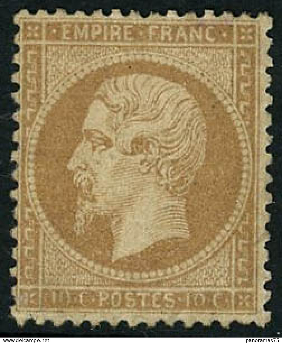 * N°21 10c Bistre, Quasi SC Signé Calves Et Brun - TB - 1862 Napoléon III
