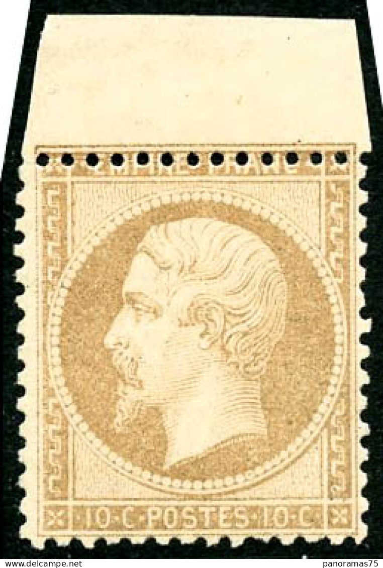 * N°21 10c Bistre Variété De Piquage - TB - 1862 Napoleon III