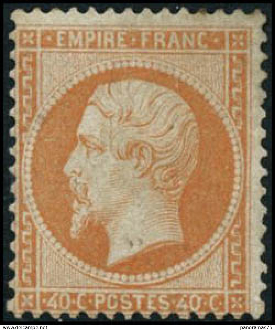 ** N°23 40c Orange - B - 1862 Napoléon III.