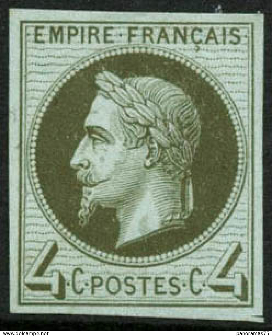 (*) N°27 4c Gris Foncé, Essai - TB - 1863-1870 Napoléon III Con Laureles