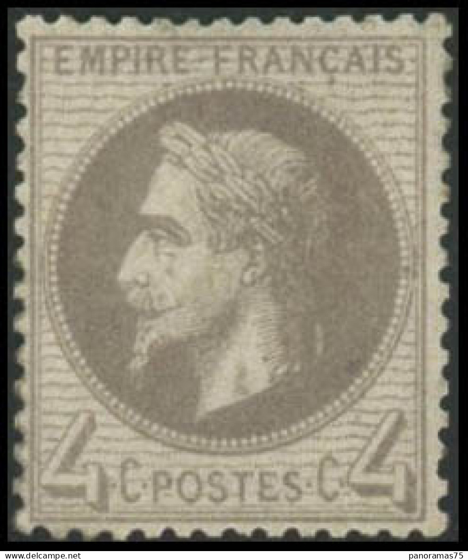 ** N°27B 4c Gris - TB - 1863-1870 Napoléon III Lauré