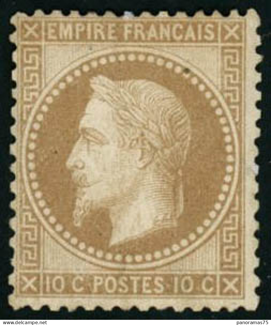 ** N°28A 10c Bistre, Type I - TB - 1863-1870 Napoléon III Lauré
