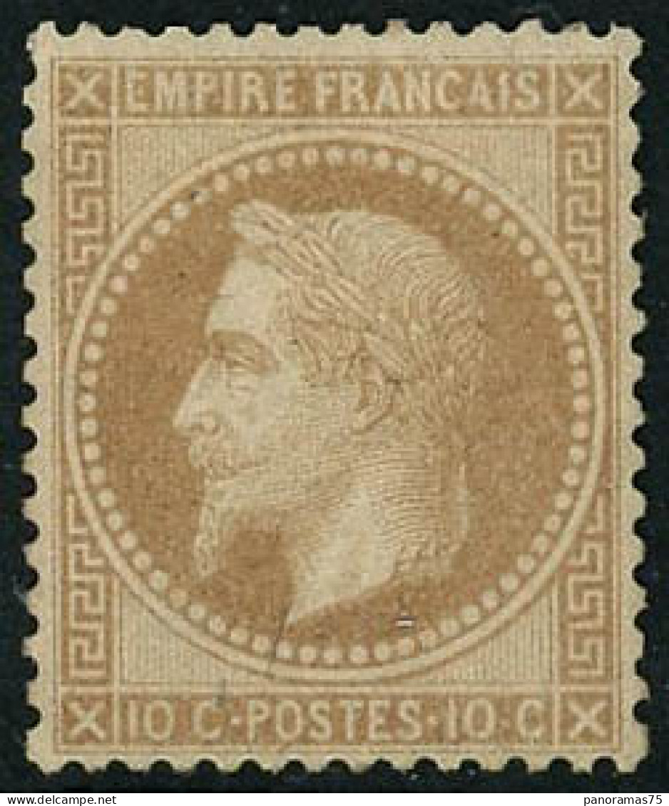 ** N°28B 10c Bistre Type II - TB - 1863-1870 Napoléon III. Laure