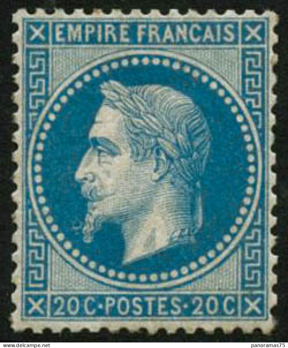 ** N°29B 20c Bleu, Type II - TB - 1863-1870 Napoléon III Lauré