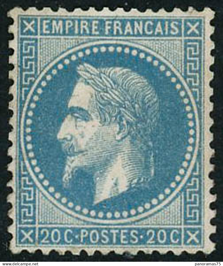 ** N°29B 20c Bleu, Type II - TB - 1863-1870 Napoléon III Lauré