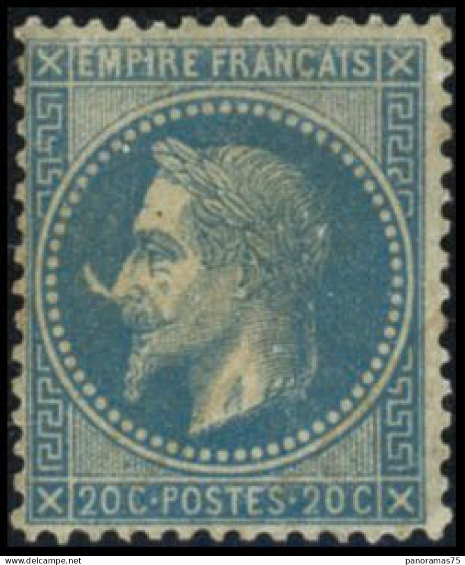 ** N°29Bb 20c Bleu, Type II à La Corne - TB - 1863-1870 Napoleon III With Laurels